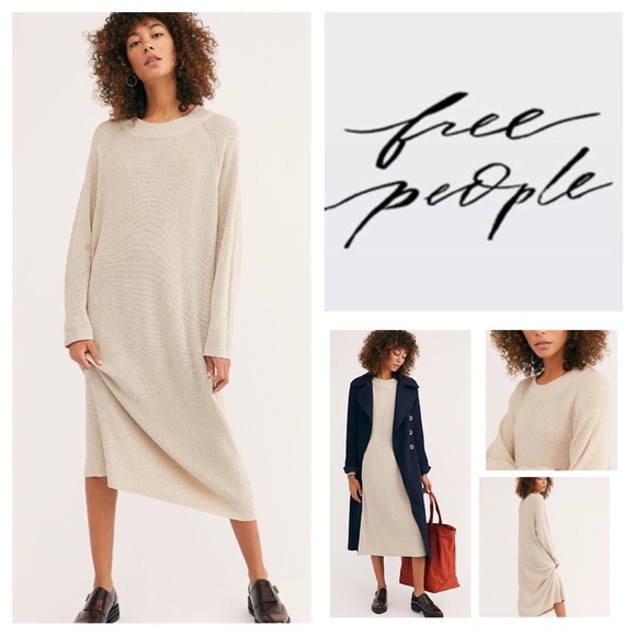 Free People Dresses & Skirts - 🆕Free People Santa Barbara Sweater Midi.  NWOT.